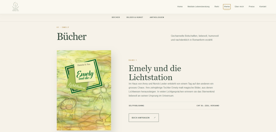 Neue Buchseite Emely und die Lichtstation