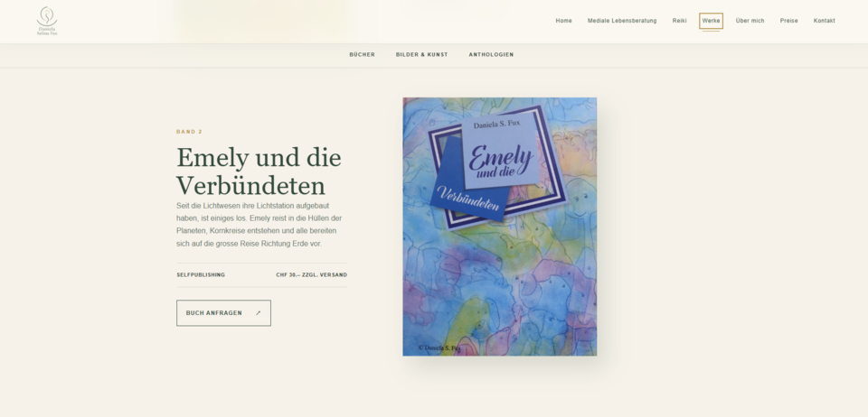Neue Buchseite Emely und die Verbündeten